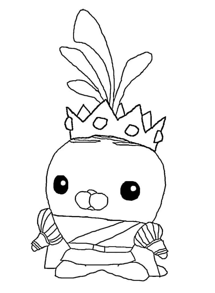 Tunip the vegimal from octonauts coloring page