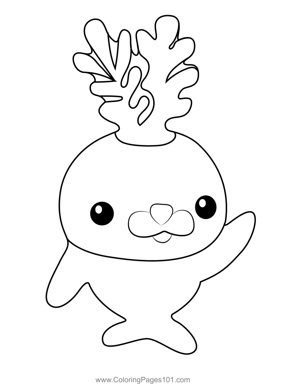 Charchard octonauts coloring page for kids