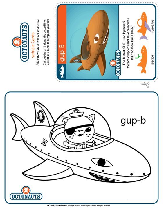 Octonauts colour gup