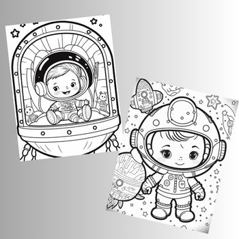 Outer space fantasy coloring pages made by teachers