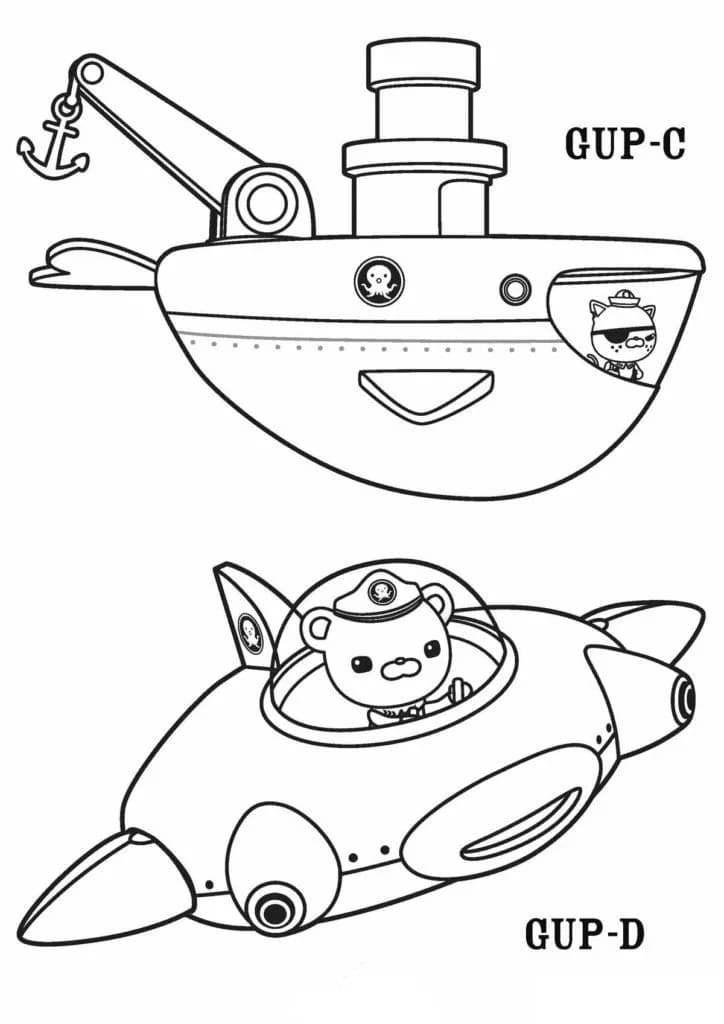 Octonauts coloring pages