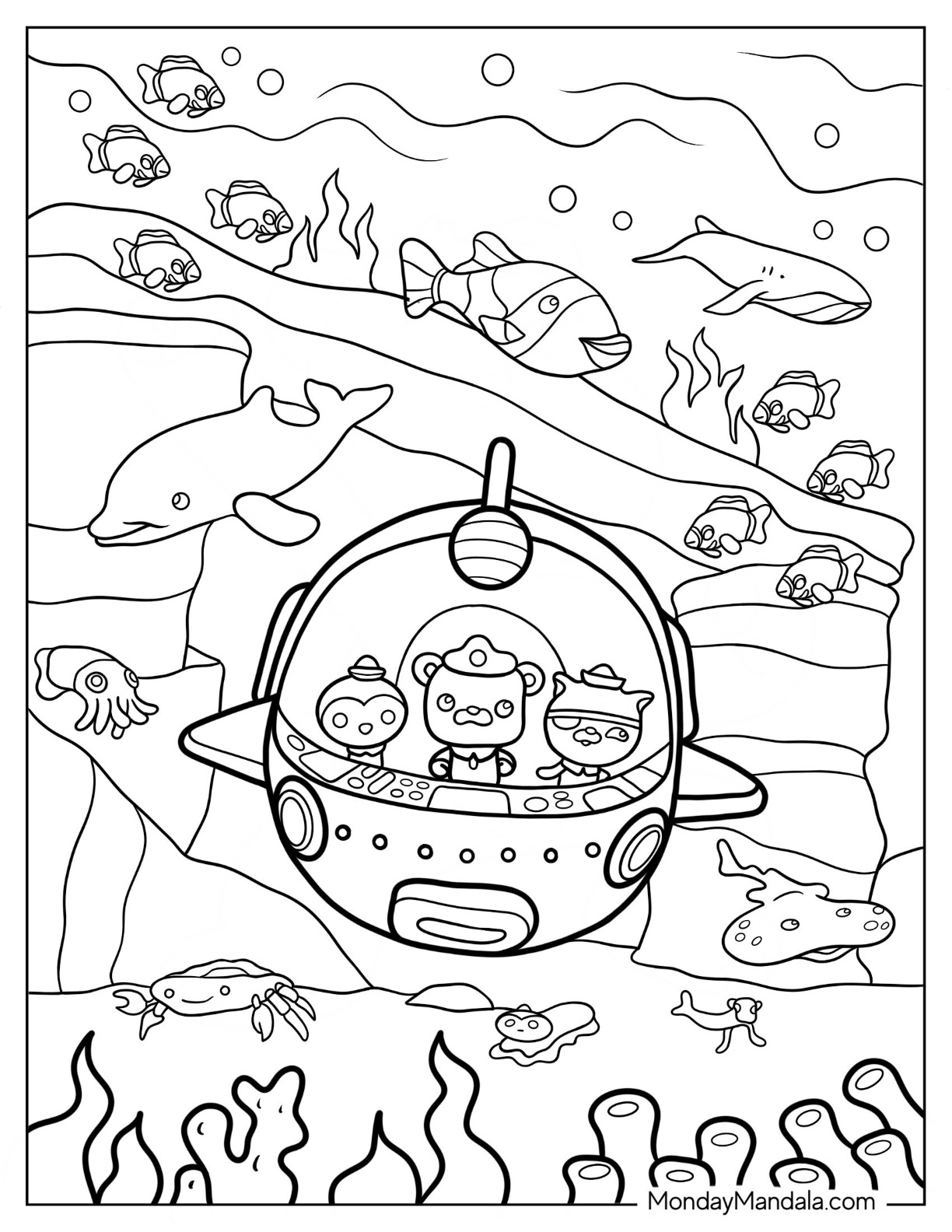 Octonauts coloring pages free pdf printables