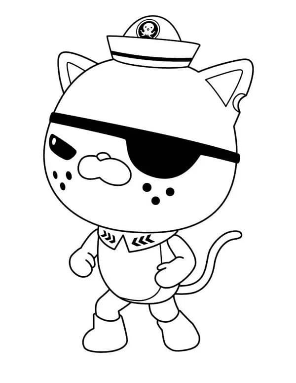 Kwazii cat octonauts coloring page