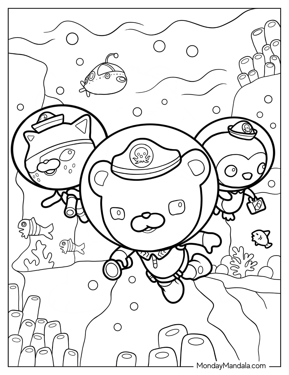 Octonauts coloring pages free pdf printables