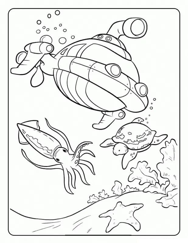 Octonauts coloring page