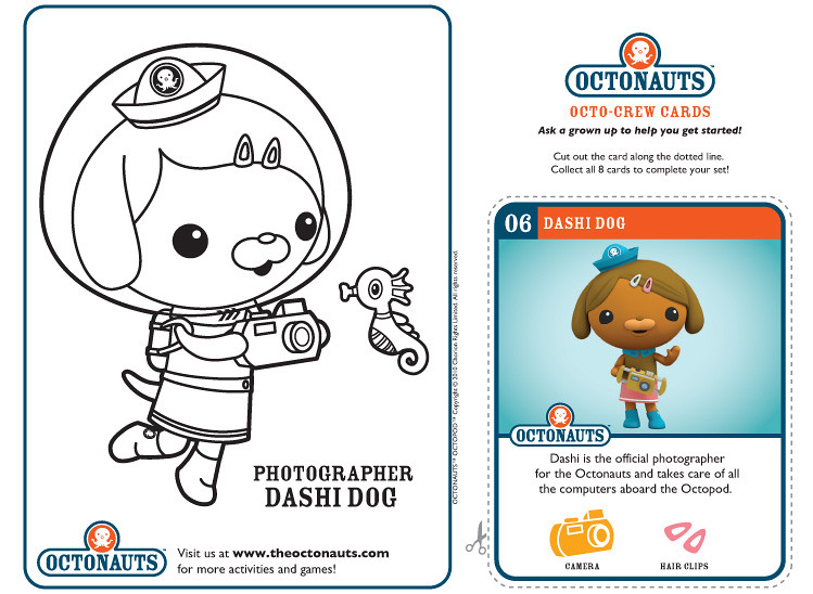 Dashi dog example of the printable octonauts page you can â