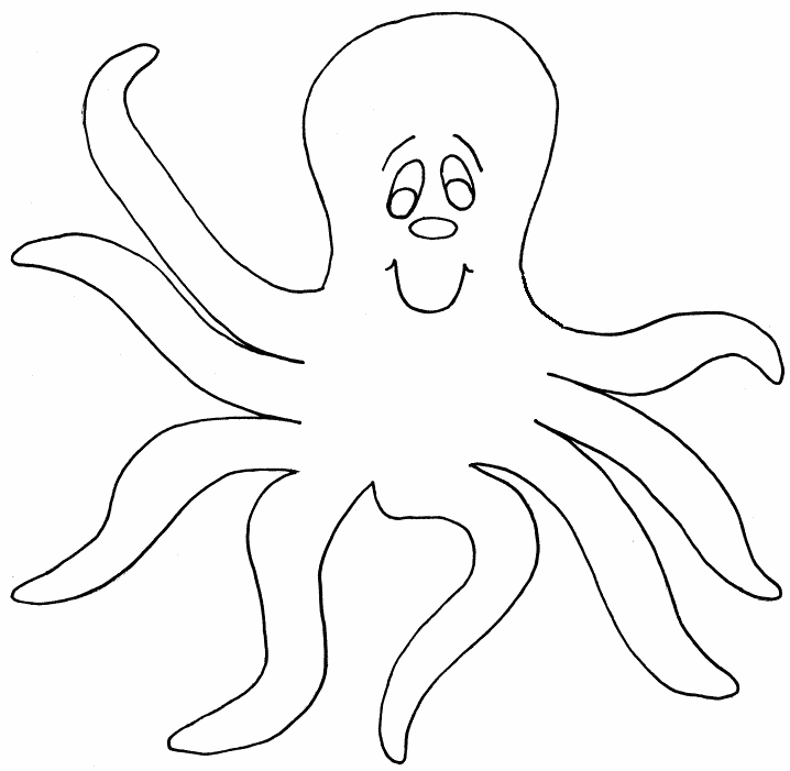 Octopus coloring page