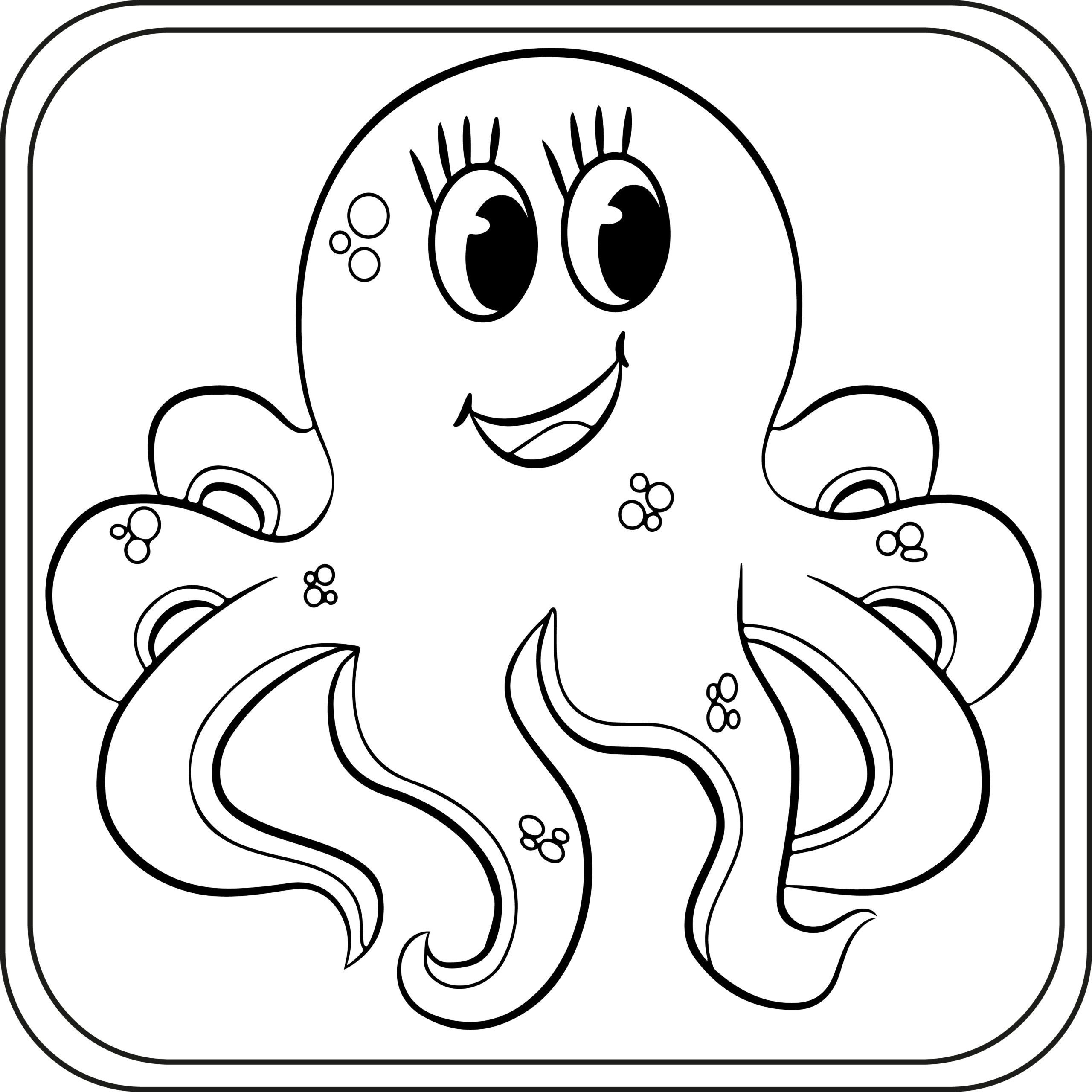 Octopus coloring pages preschool kindergarten first grade made by teachers