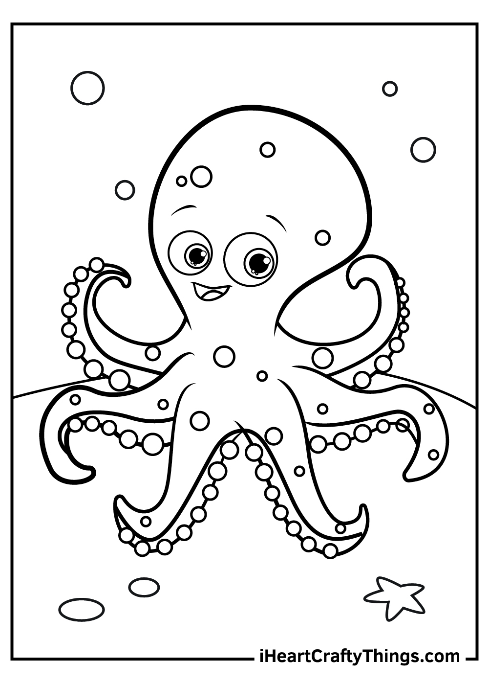 Octopus coloring pages free printables