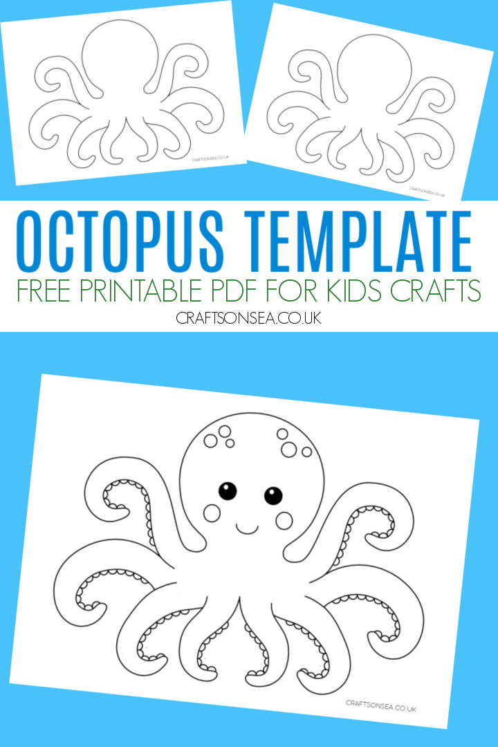 Octopus template free printable pdf