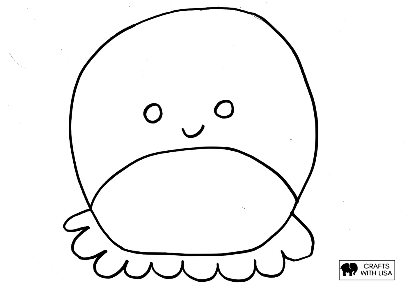 Squishmallows octopus coloring page