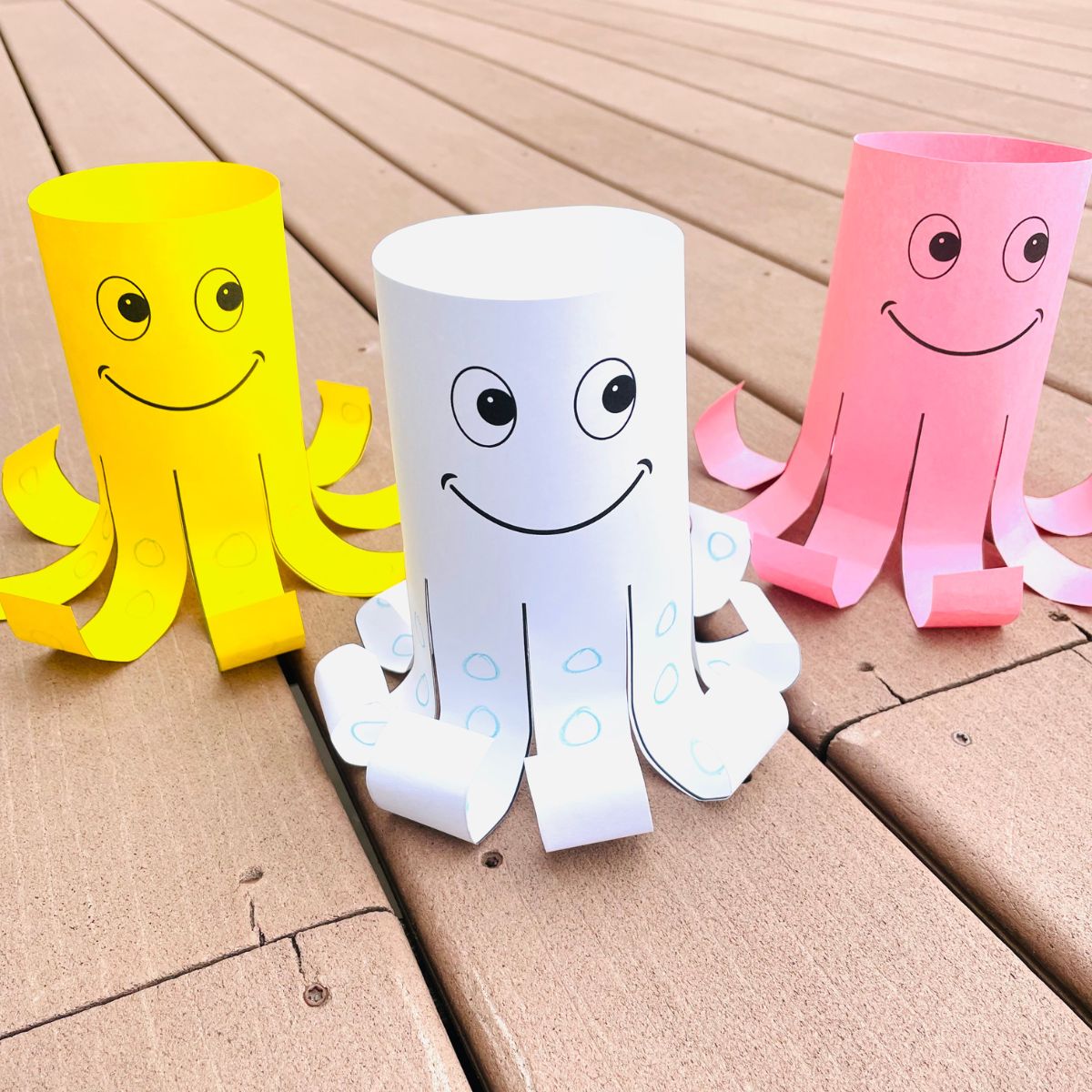 Easy octopus craft for preschool free printable