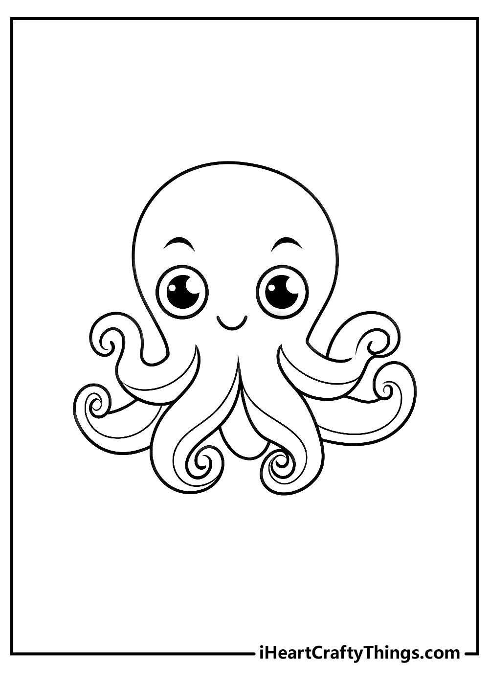 Octopus coloring pages free printables