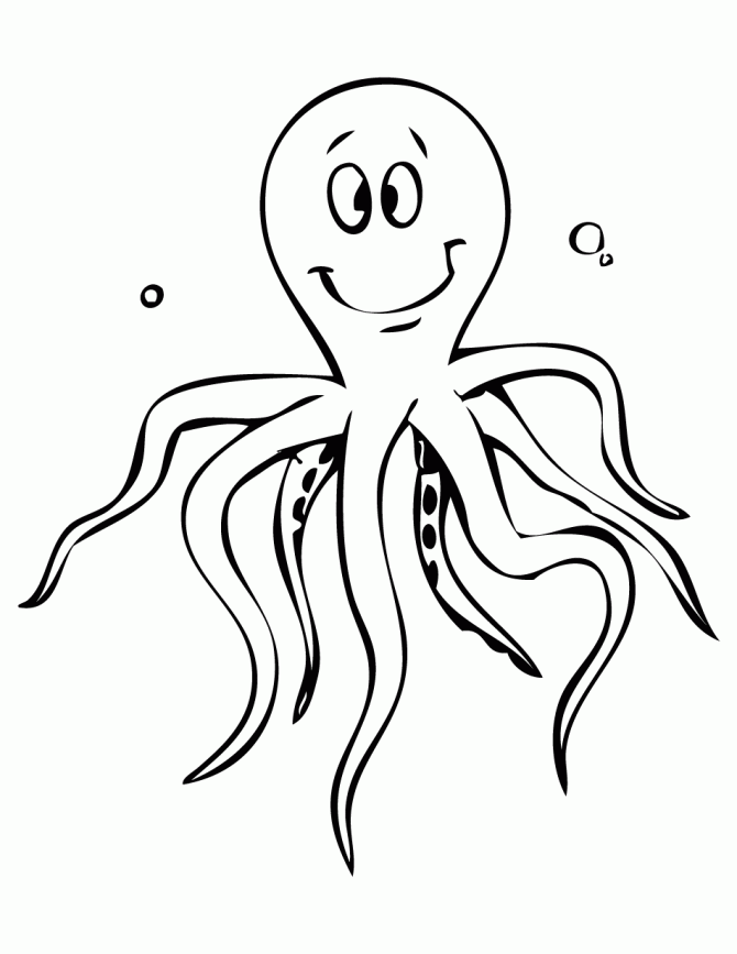 Free printable octopus coloring pages for kids