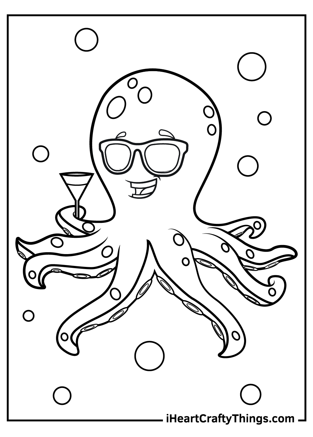 Octopus coloring pages free printables