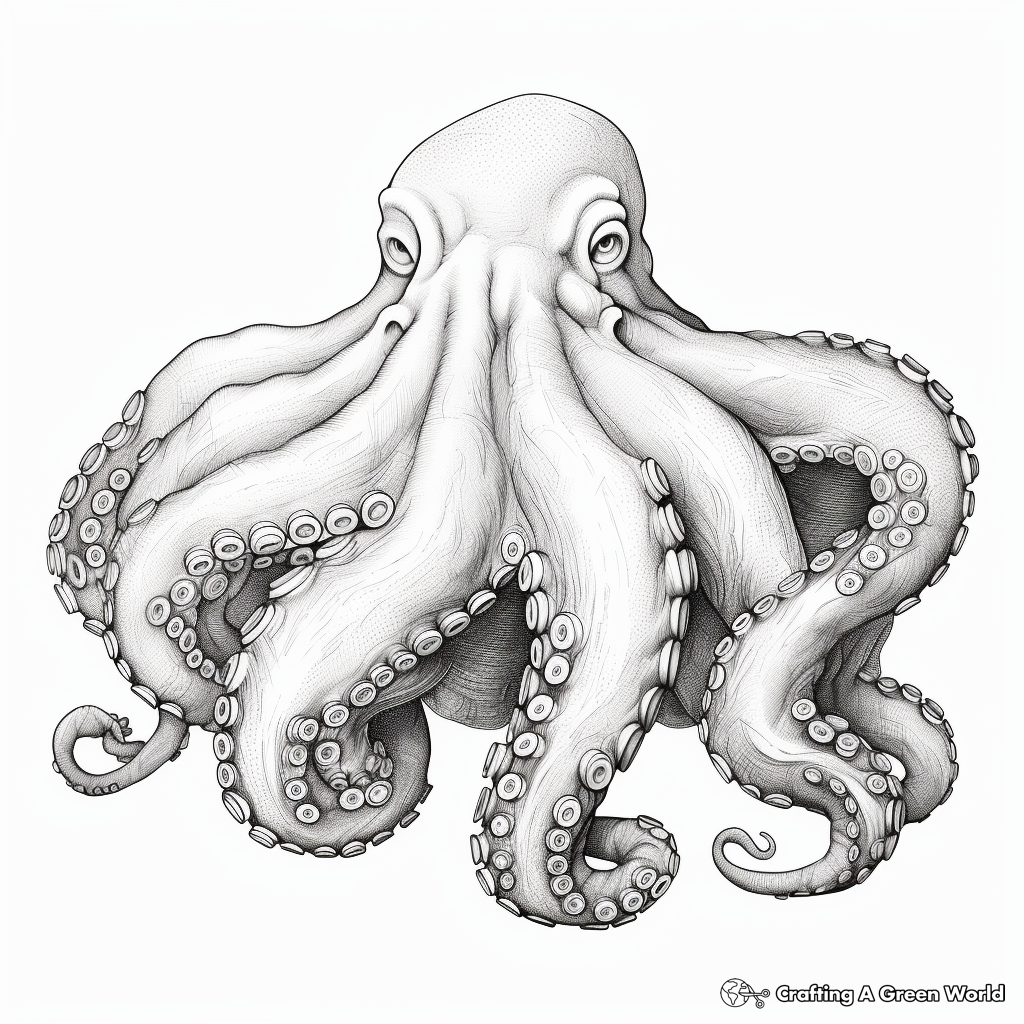 Octopus coloring pages