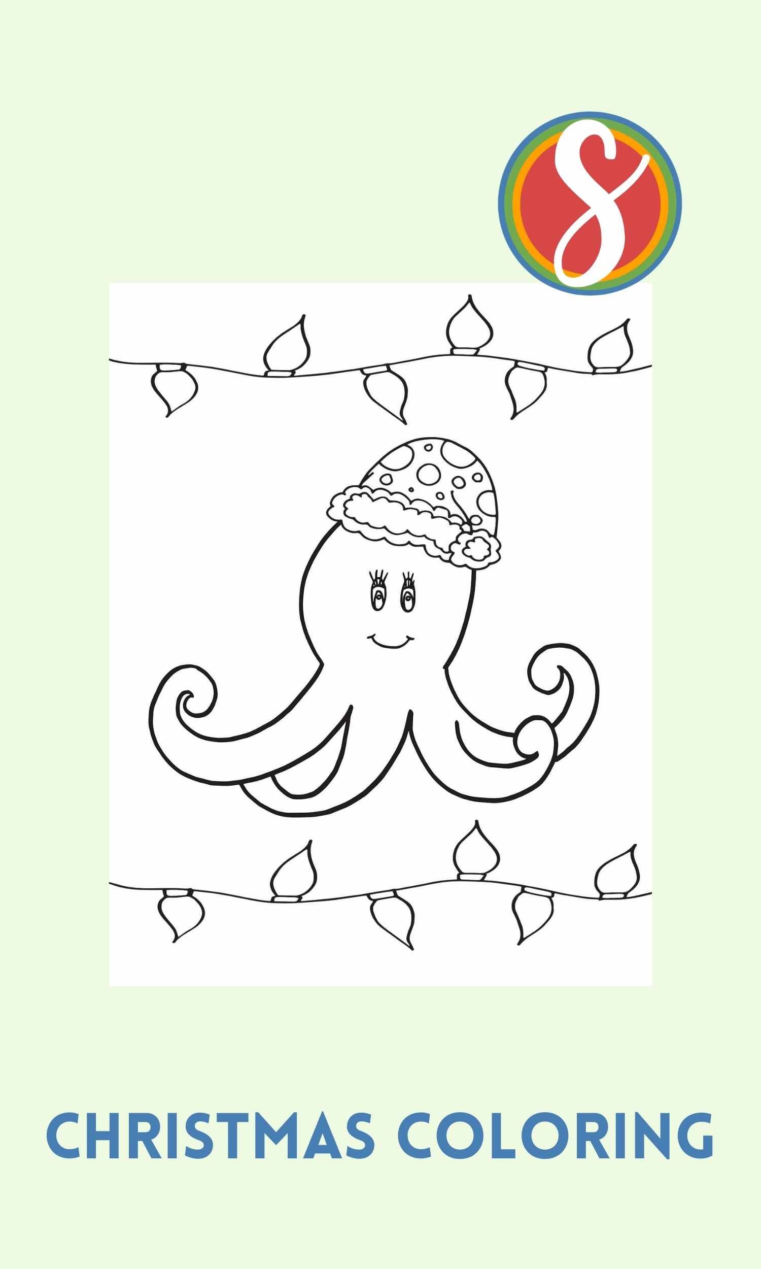 Free octopus coloring pages â stevie doodles