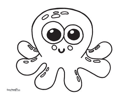 Octopus coloring pages