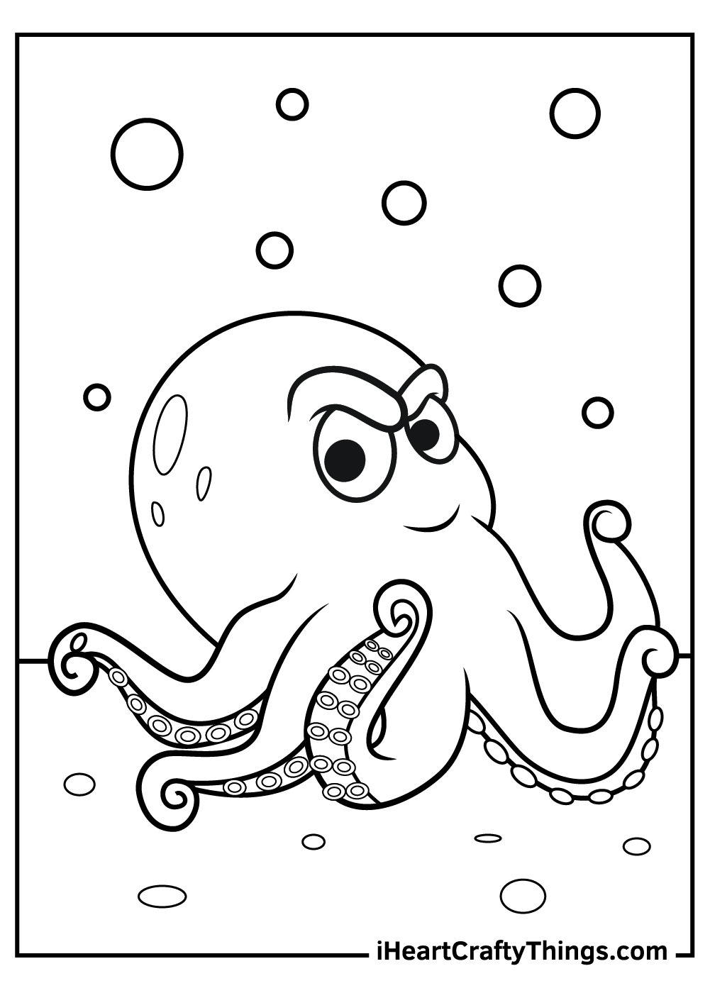 Octopus coloring pages free printables