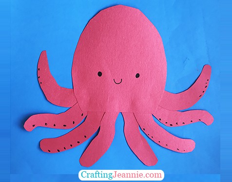 Octopus craft free template