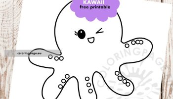 Octopus coloring page coloring page