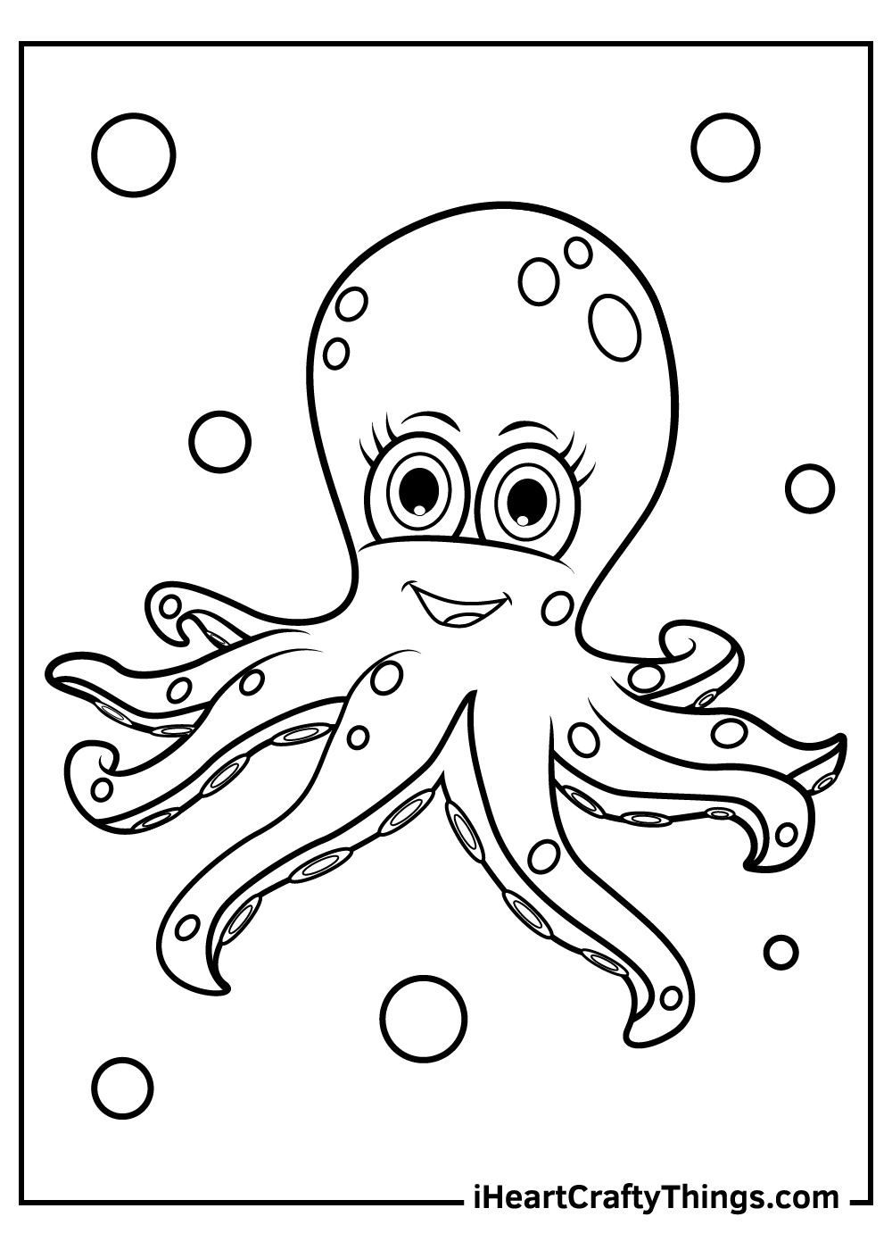 Octopus coloring pages free printables