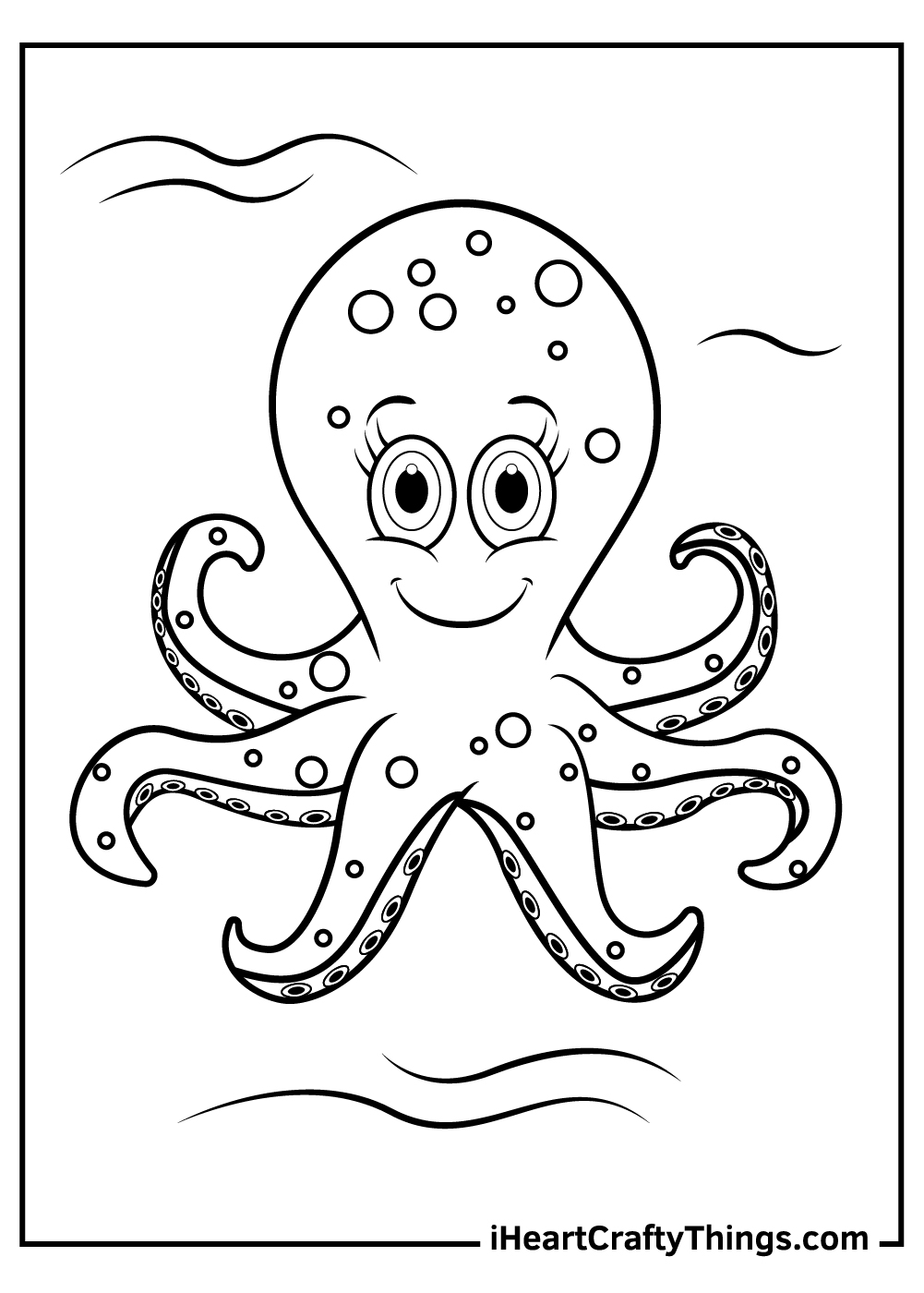 Octopus coloring pages free printables