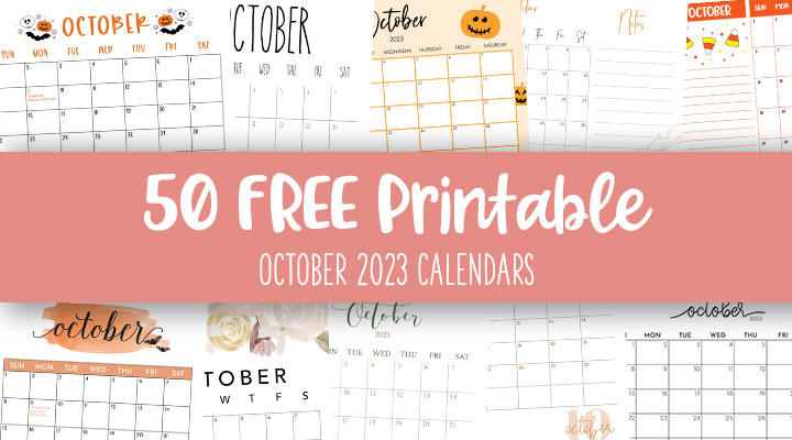 October calendars