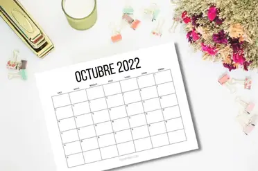 Calendarios de octubre para imprimir