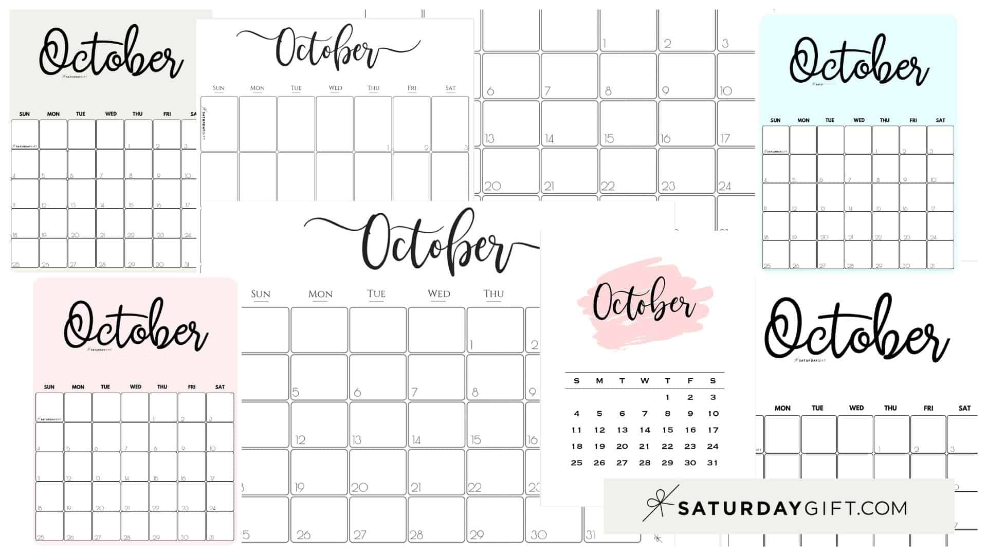 October calendar