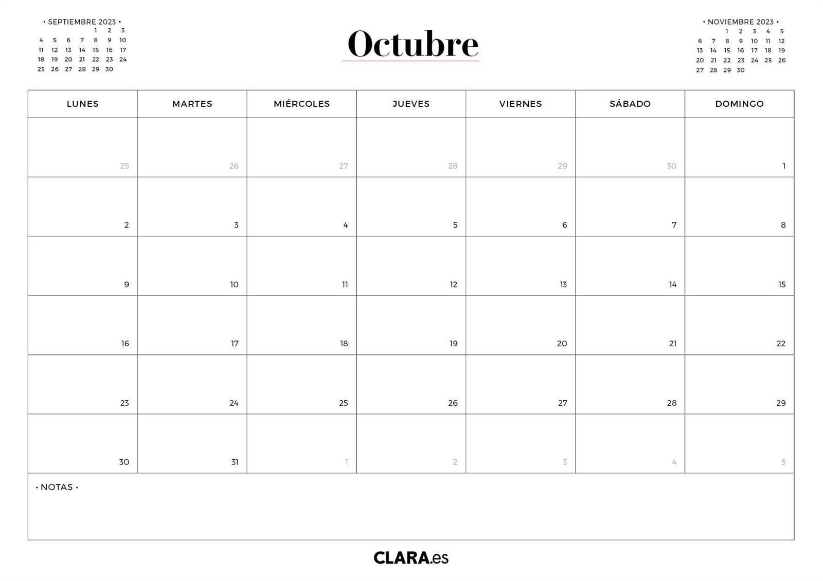 Calendario para imprimir en jpg y pdf gratis