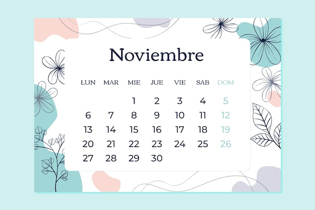 Imãgen de calendario octubre