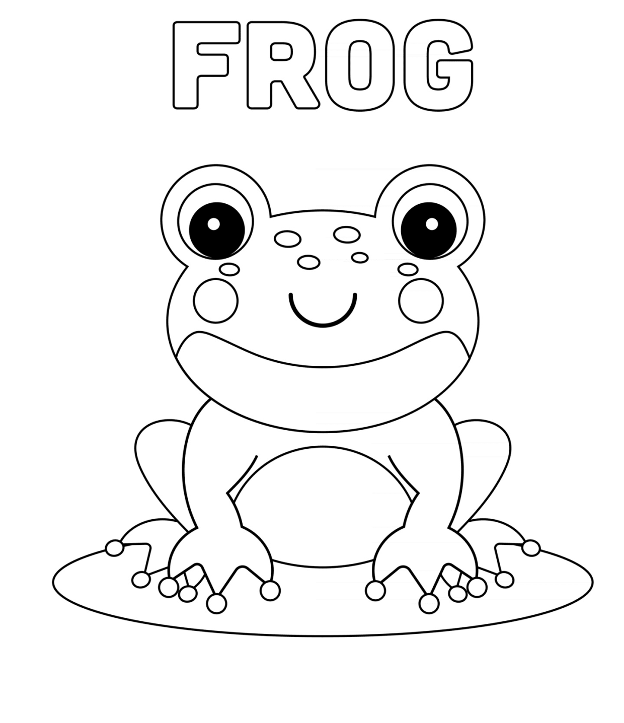 Cute frog coloring pages pãginas para imprimir gratis para niãos