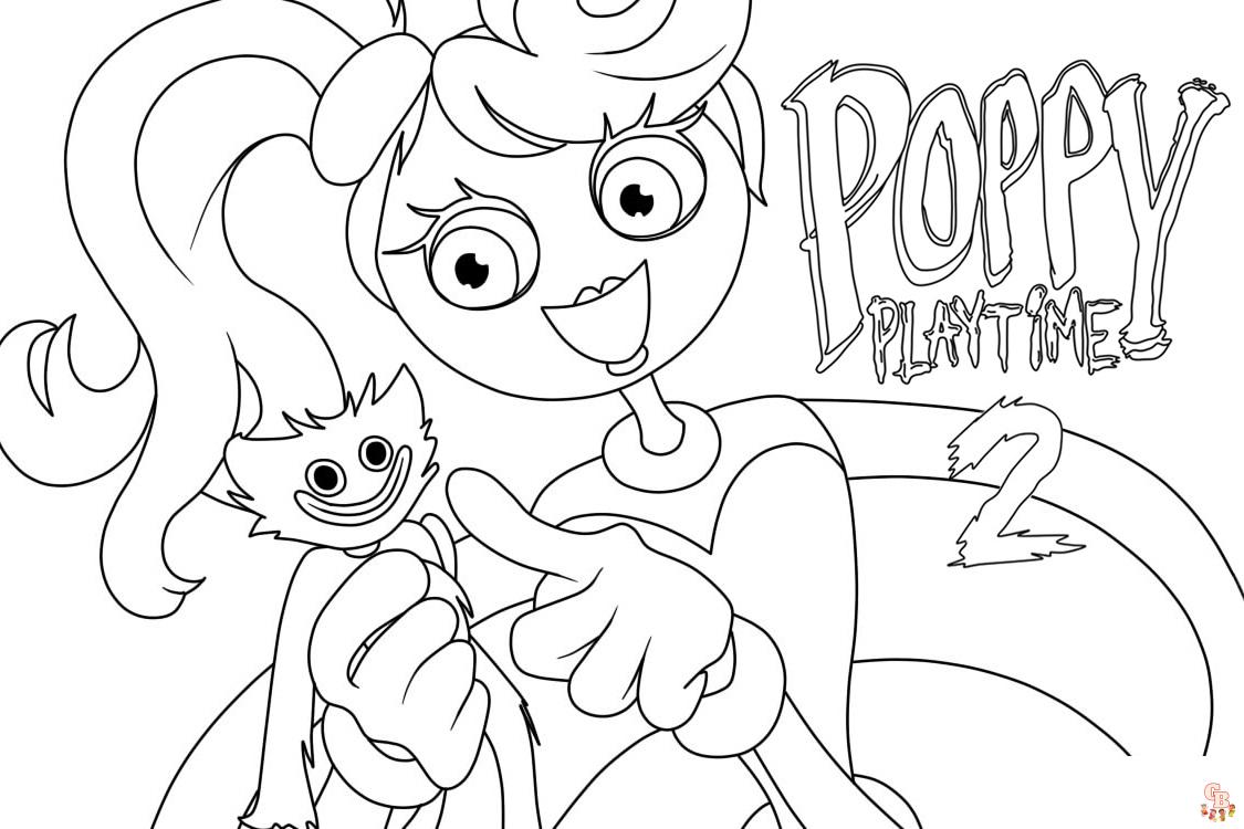 Poppy playtime chapter coloring pages hojas para imprimir gratis