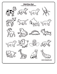 Worksheet for kids to take odd oneparison worksheetskindergarten activity sheets