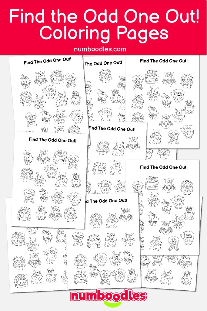 Find the odd one out worksheets