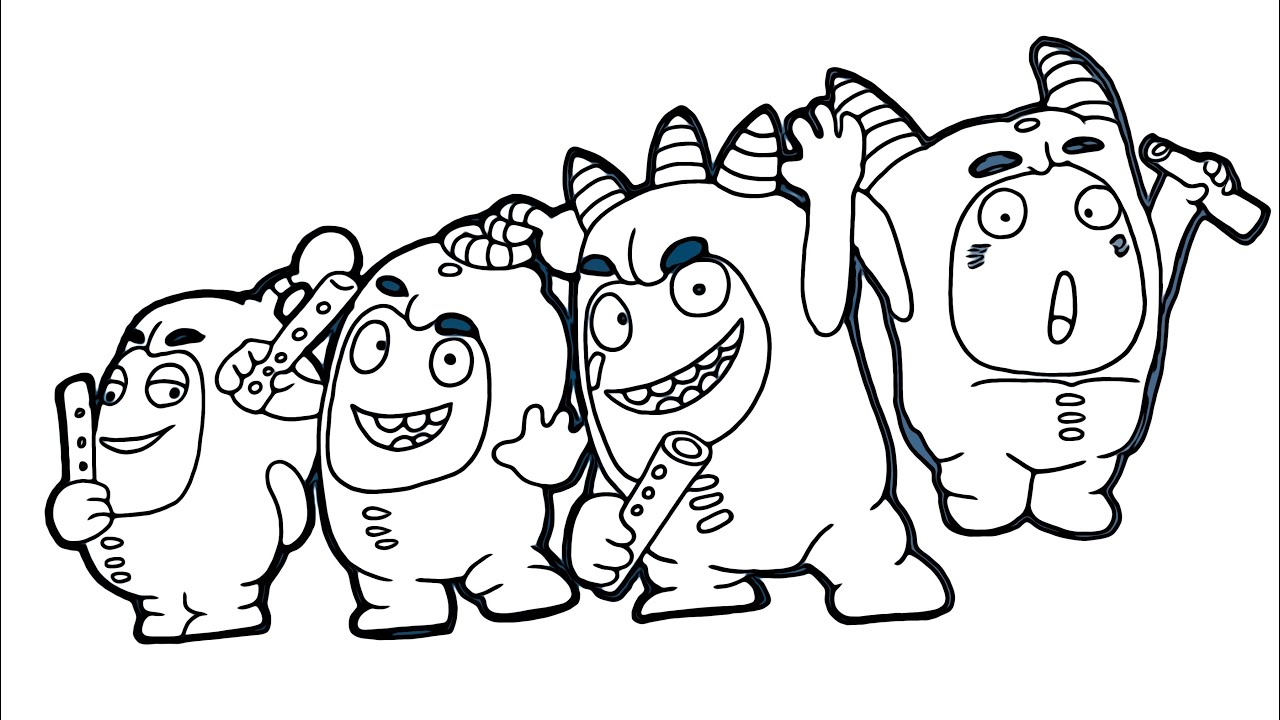 How to draw oddbods oddbods coloringpages oddbods drawing oddbods coloring