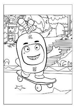 Laugh with oddbods vibrant printable coloring pages collection for all ages