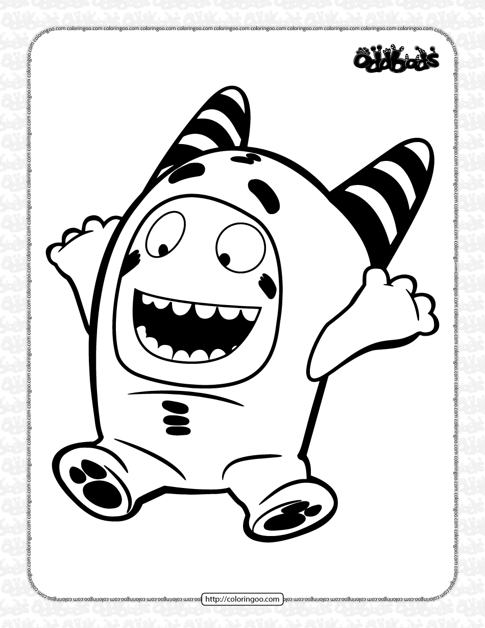 Oddbods pogo coloring pages