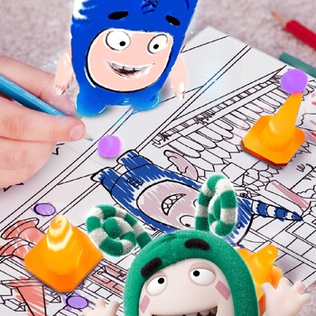 Oddbods coloring pages