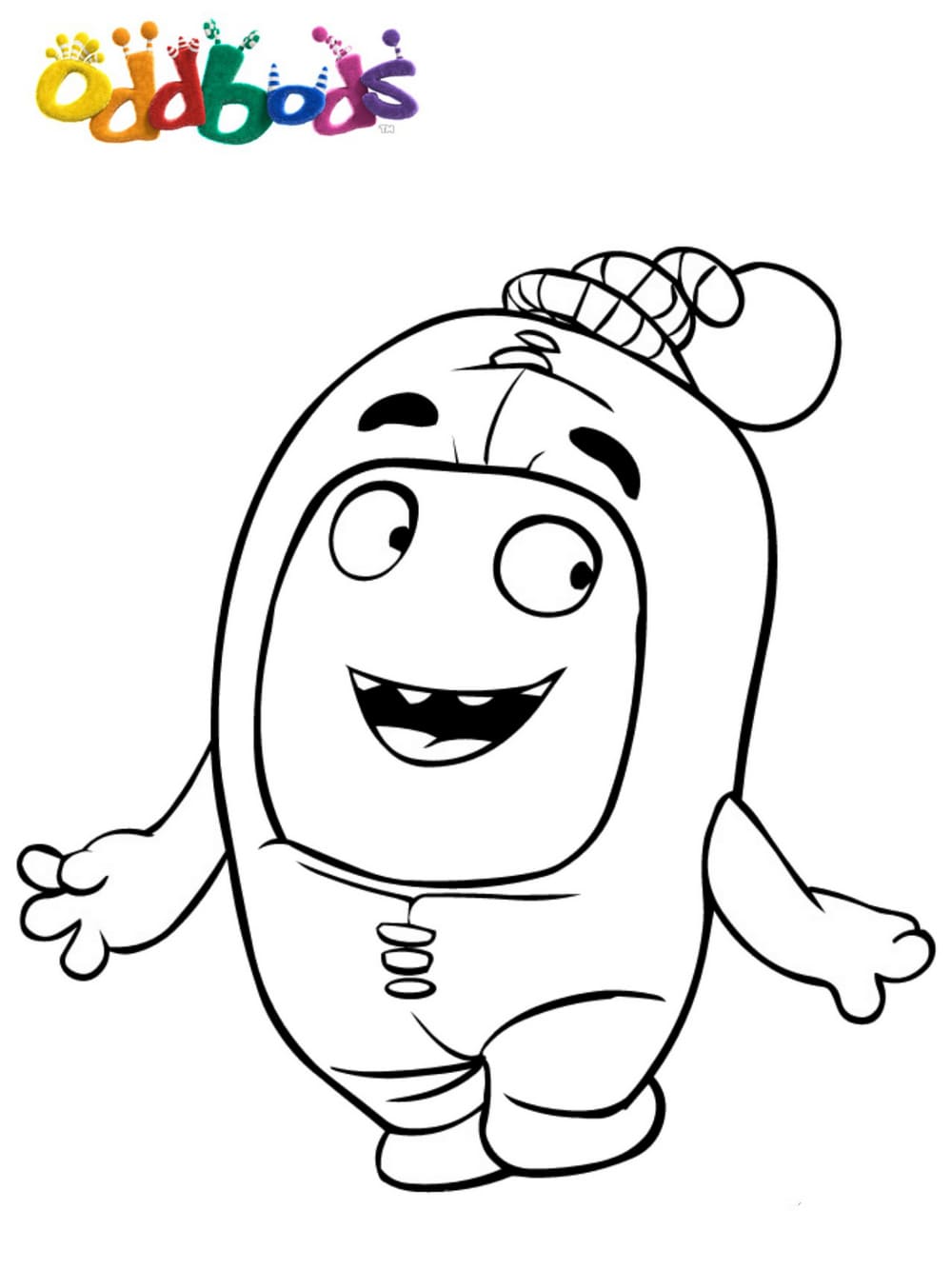 Oddbods coloring pages