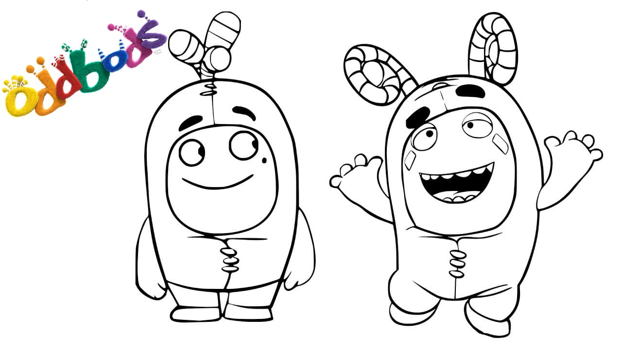 Oddbods coloring pages