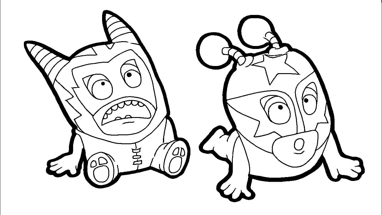 Oddbods coloring pages