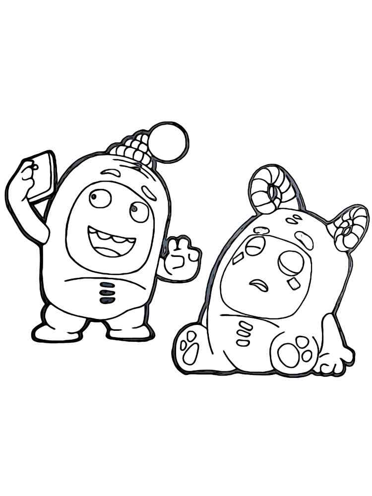 Oddbods coloring pages