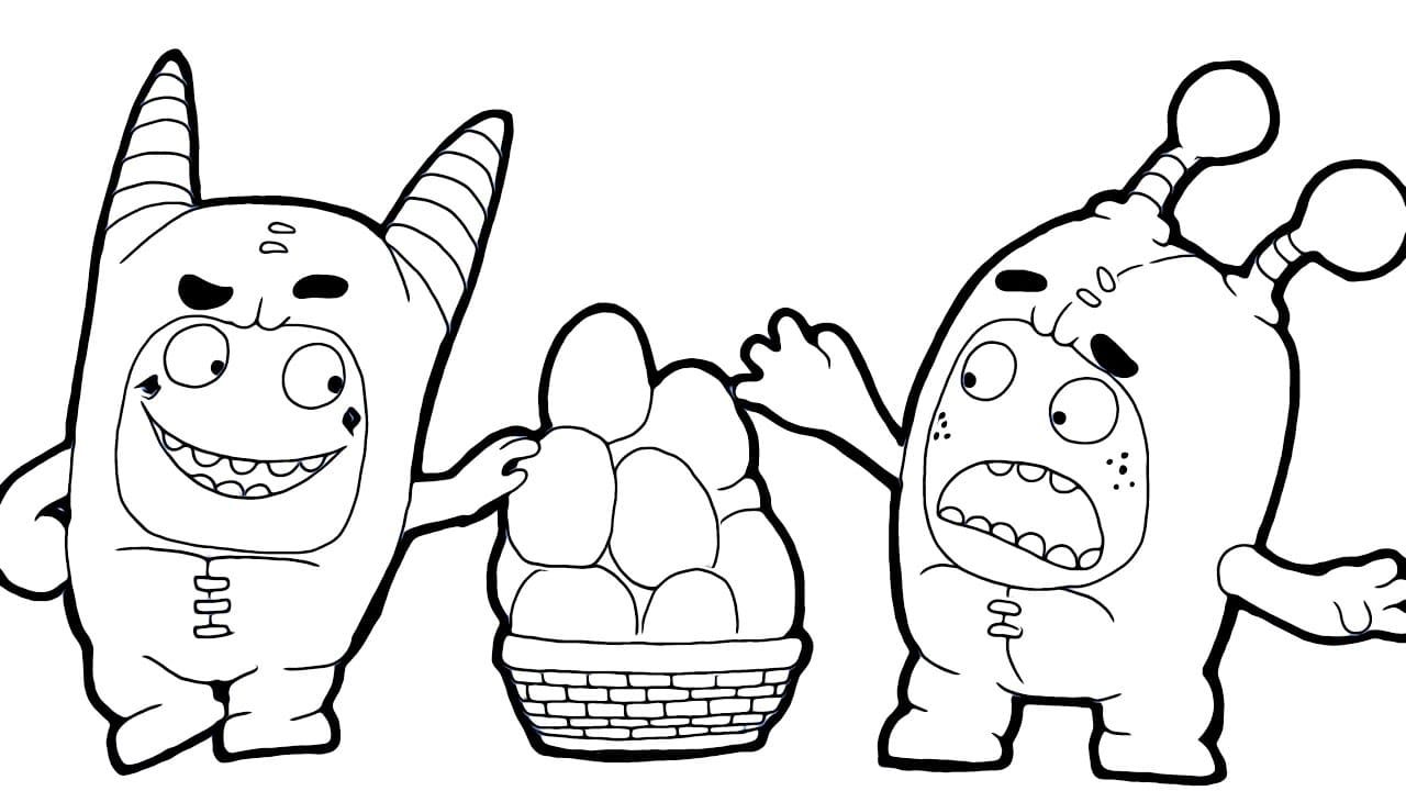 Oddbods coloring pages