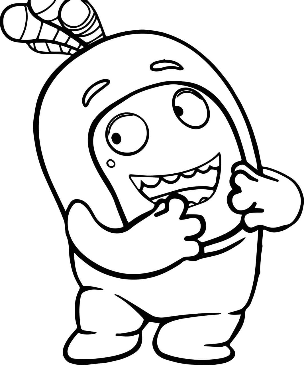 Oddbods coloring pages