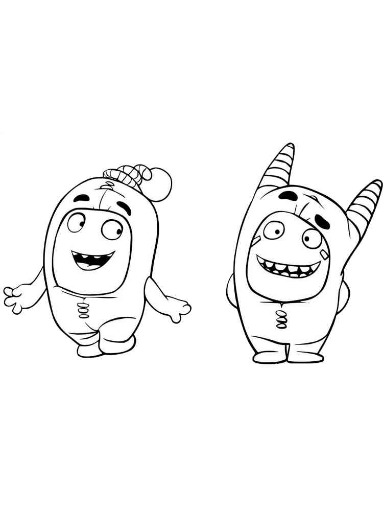 Oddbods coloring pages