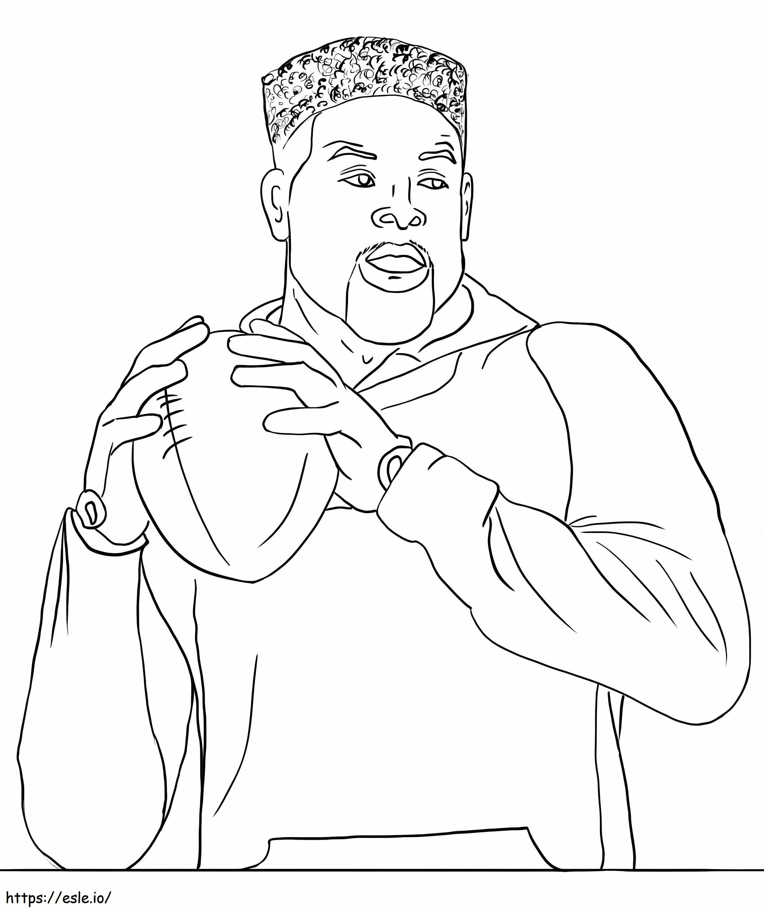 Print odell beckham jr coloring page