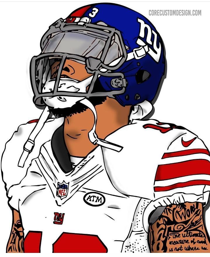 Odellbeckhamjr obj nygiants beckhamjr giants nyg odell tbt corecustomdesign odell beckham jr beckham jr beckham football