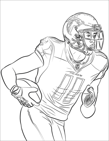 Julio jones coloring page free printable coloring pages